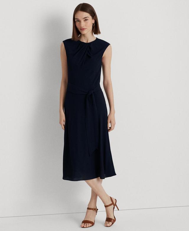 Lauren Ralph Lauren Bubble Crepe Cap Sleeve Dress Product Image