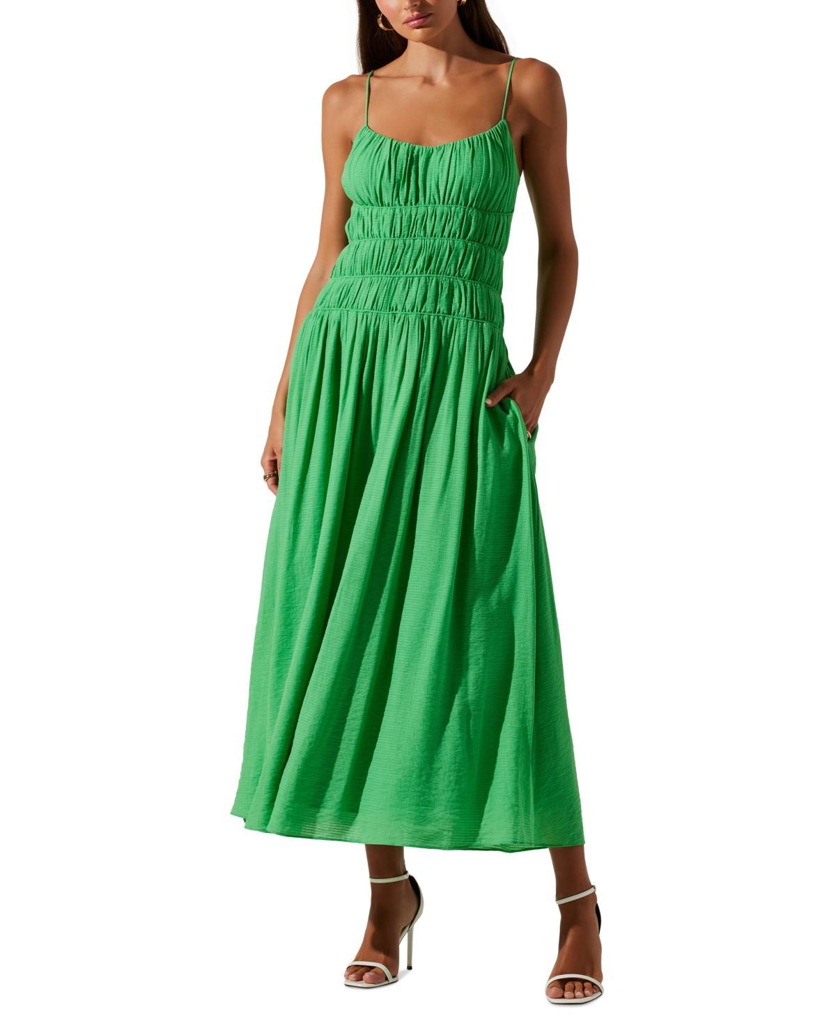 Women's Andrina Smocked Sleeveless Midi Dress Product Image