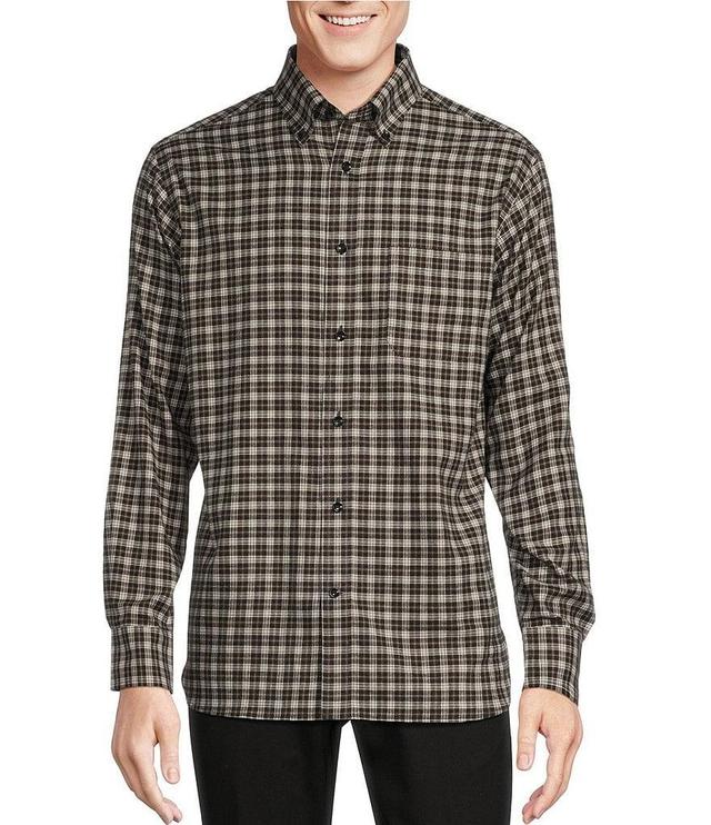 Daniel Cremieux Signature Label Apres Ski Collection Heather Plaid Long Sleeve Woven Shirt Product Image