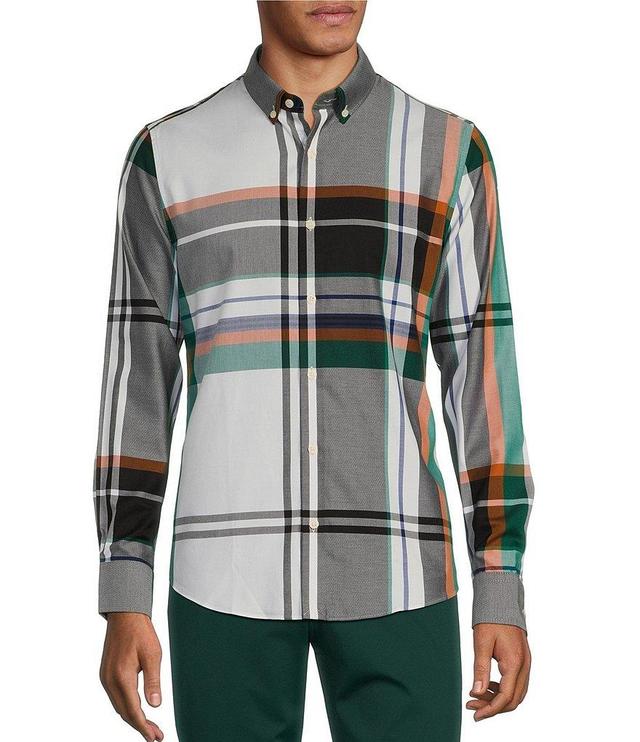 Murano Prehistoric Prep Collection Slim Fit Plaid Long Sleeve Woven Shirt Product Image