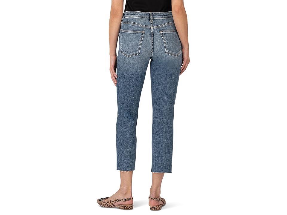 KUT from the Kloth Rachael High Rise Fab Ab Mom Raw Hem (EXALTED) Women's Jeans Product Image