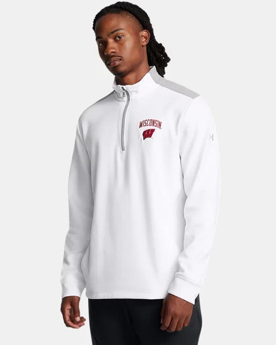 Mens UA Double Knit Fleece Gameday Collegiate  Zip Product Image