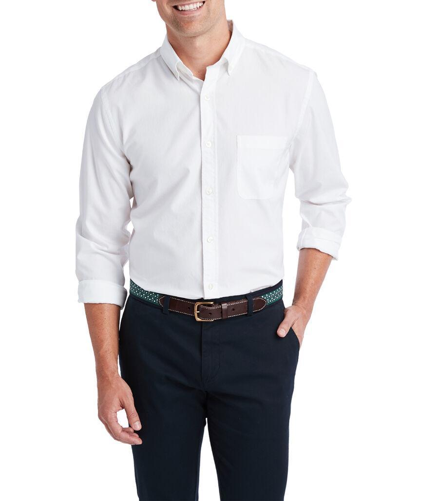 Stretch Cotton Solid Shirt Product Image