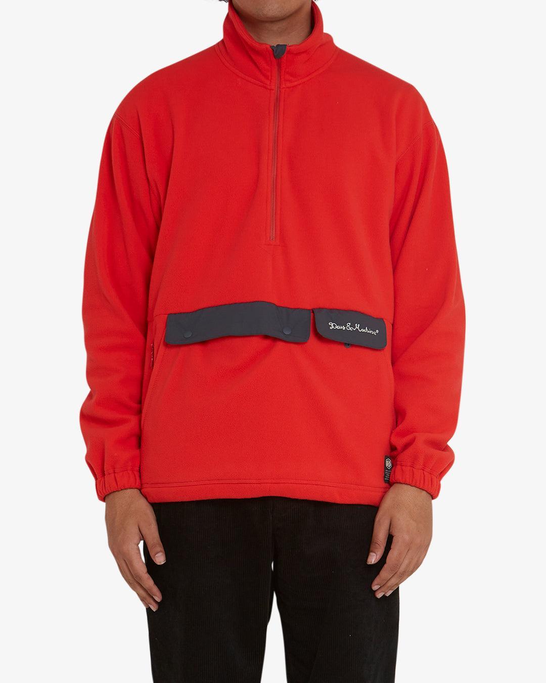 Ridgeline Fleece Pullover - Blaze Orange Product Image