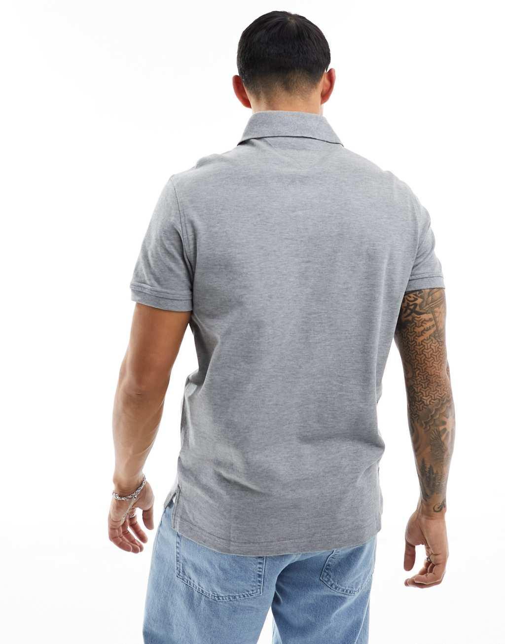 Tommy Hilfiger 1985 slim polo shirt in gray Product Image