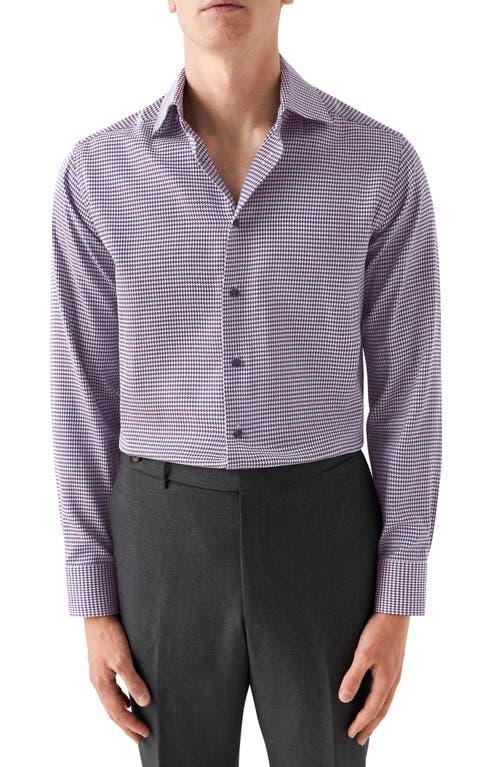 Mens Slim-Fit Houndstooth Dress Shirt Product Image