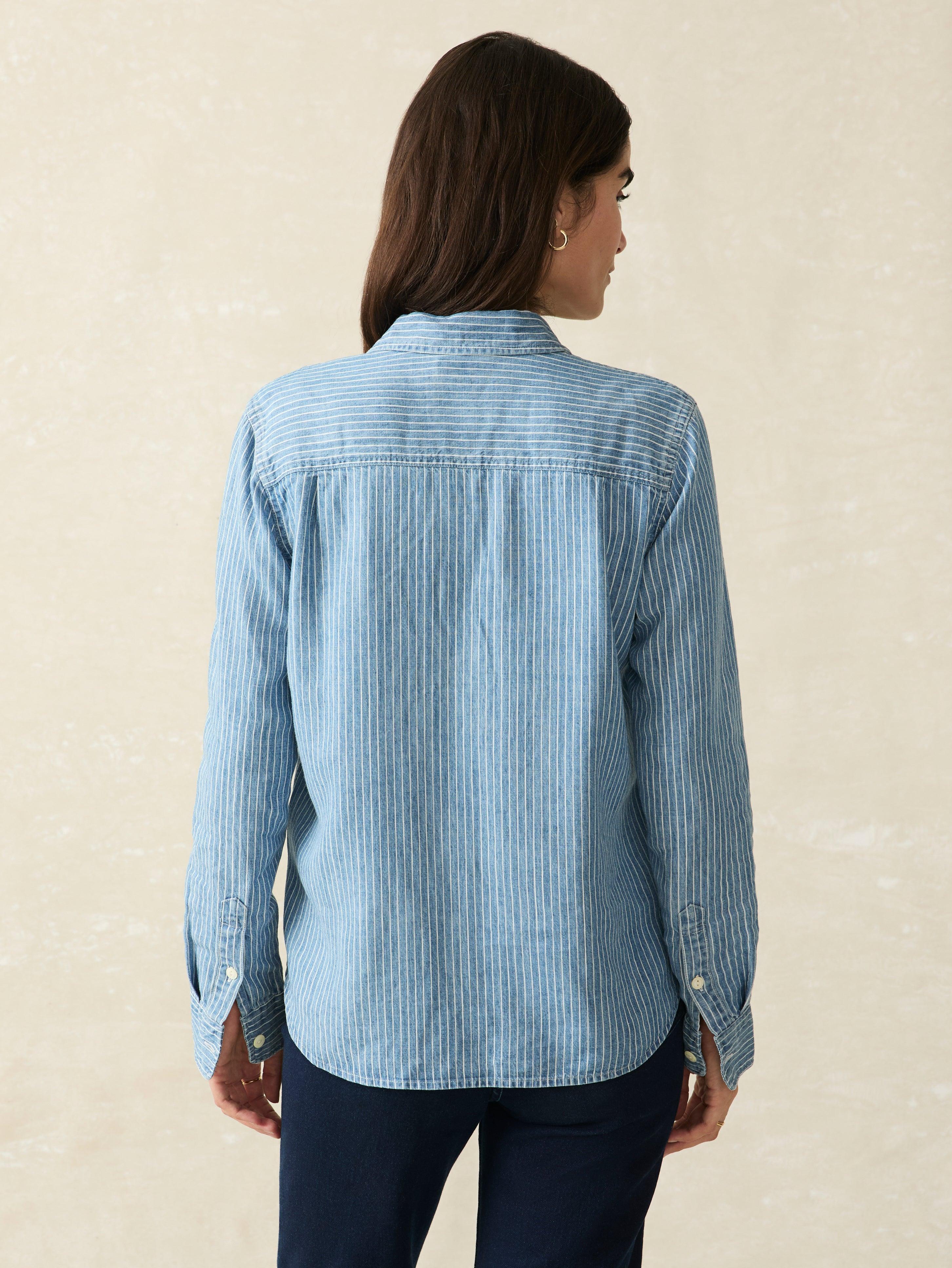 Tried & True Chambray Shirt - Aspen Stripe Wash Female Product Image