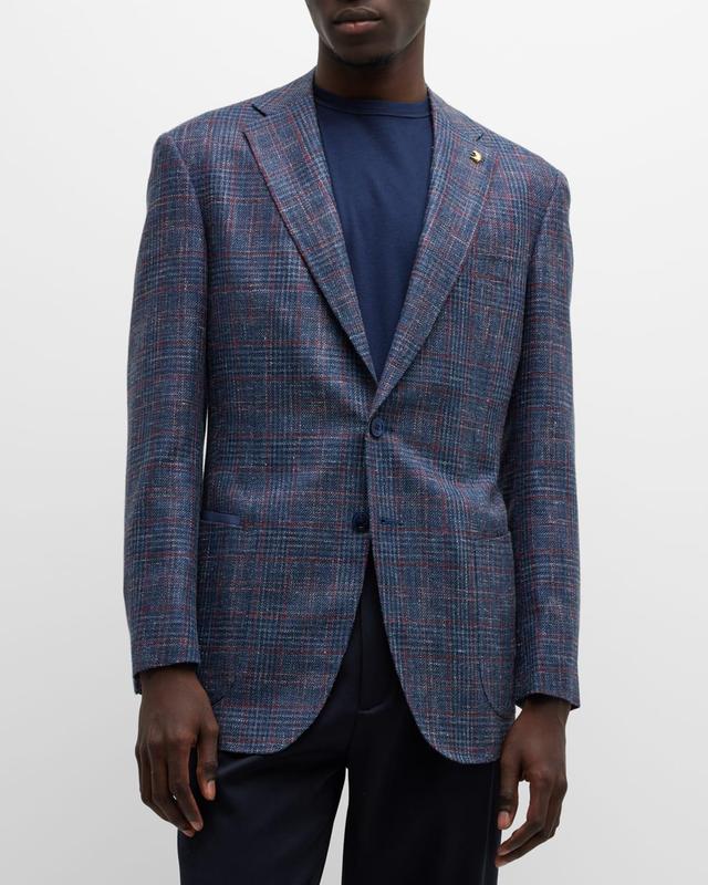 Mens Plaid Wool-Blend Sport Coat Product Image