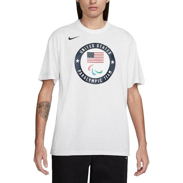 Mens Nike White Team USA 2024 Summer Paralympics Media Day Look Essentials T-Shirt Product Image