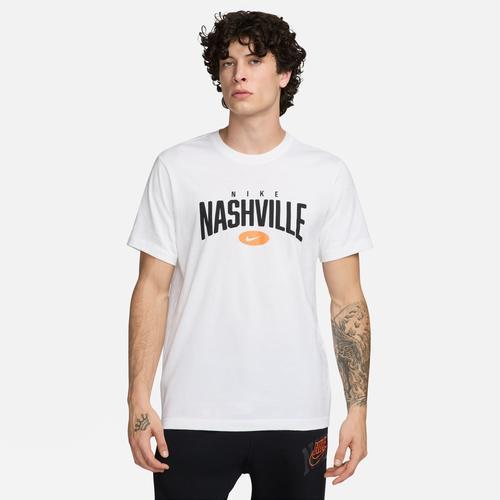 Nike Mens Nike City T-Shirt - Mens Black/White Product Image