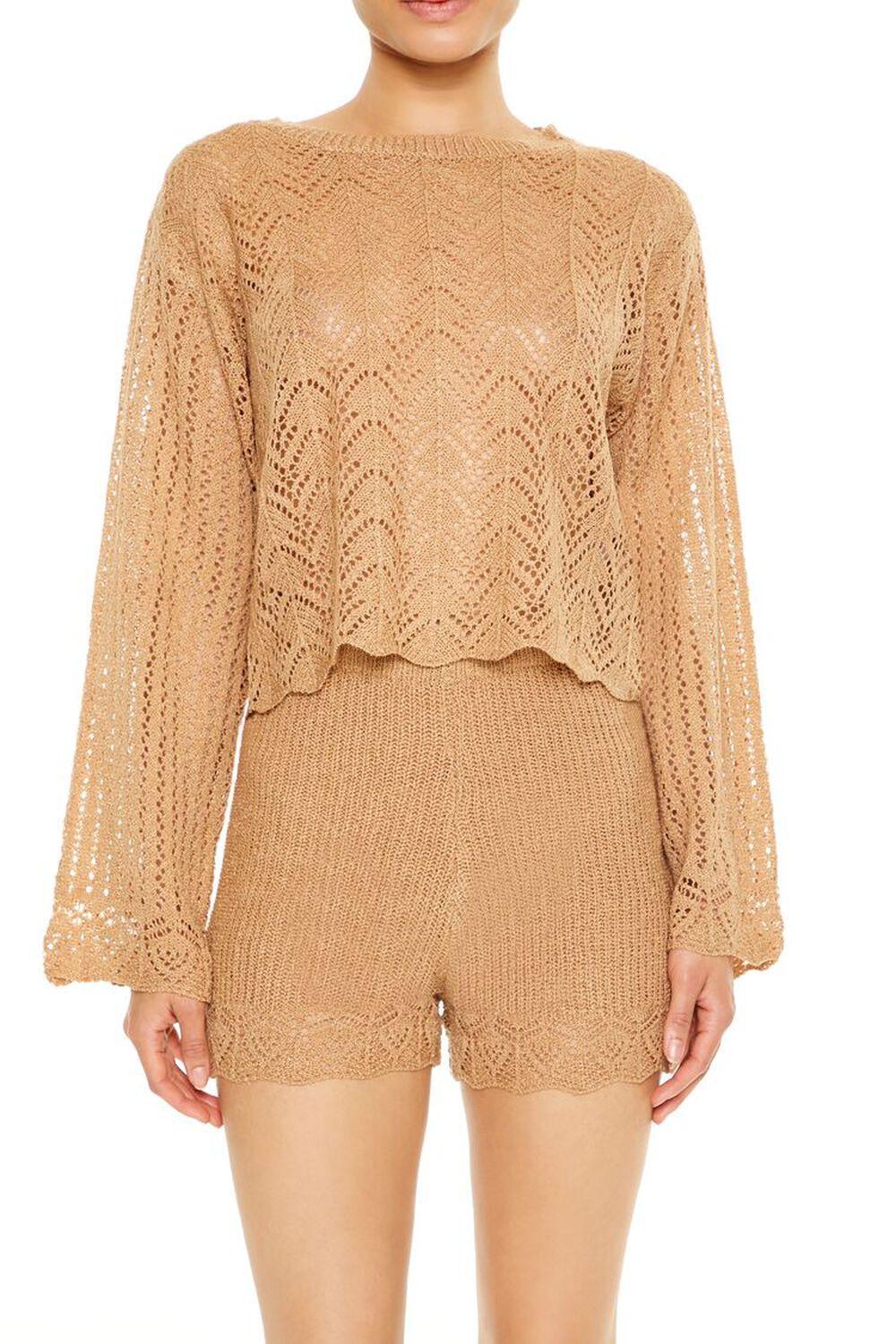 Crochet Top & Shorts Set | Forever 21 Product Image