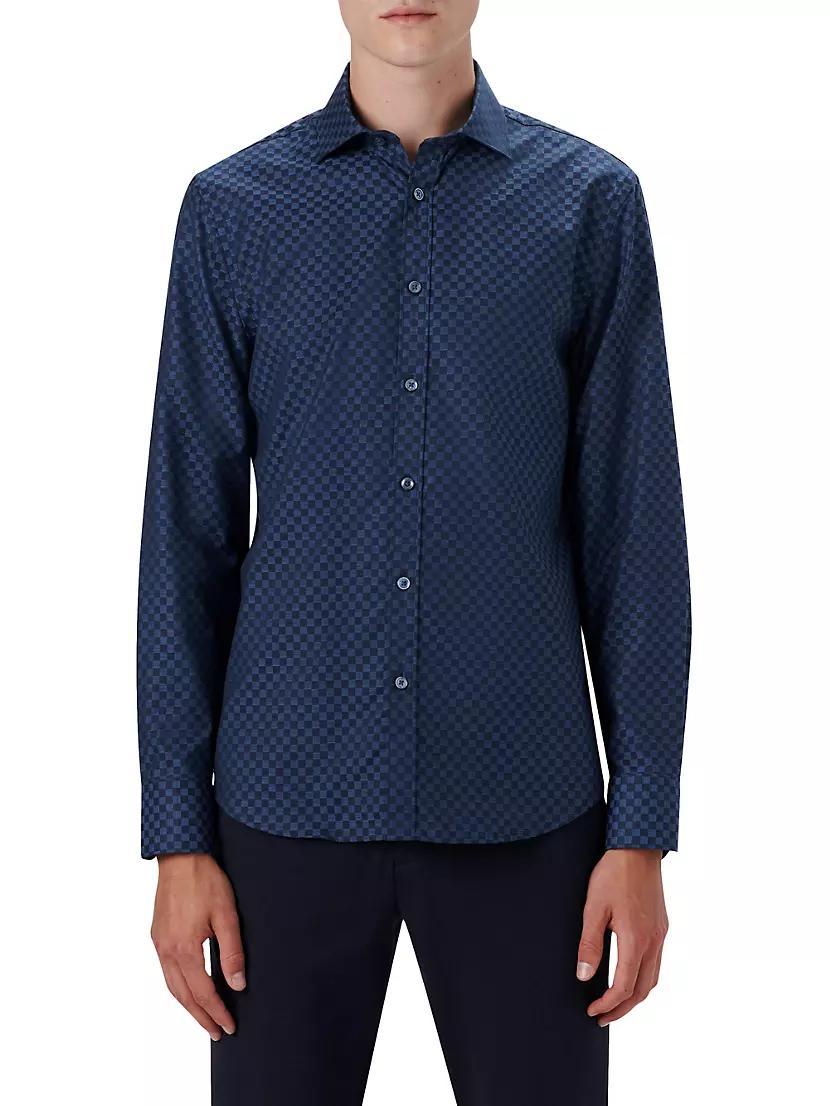 Checkerboard Button-Up Shirt Product Image