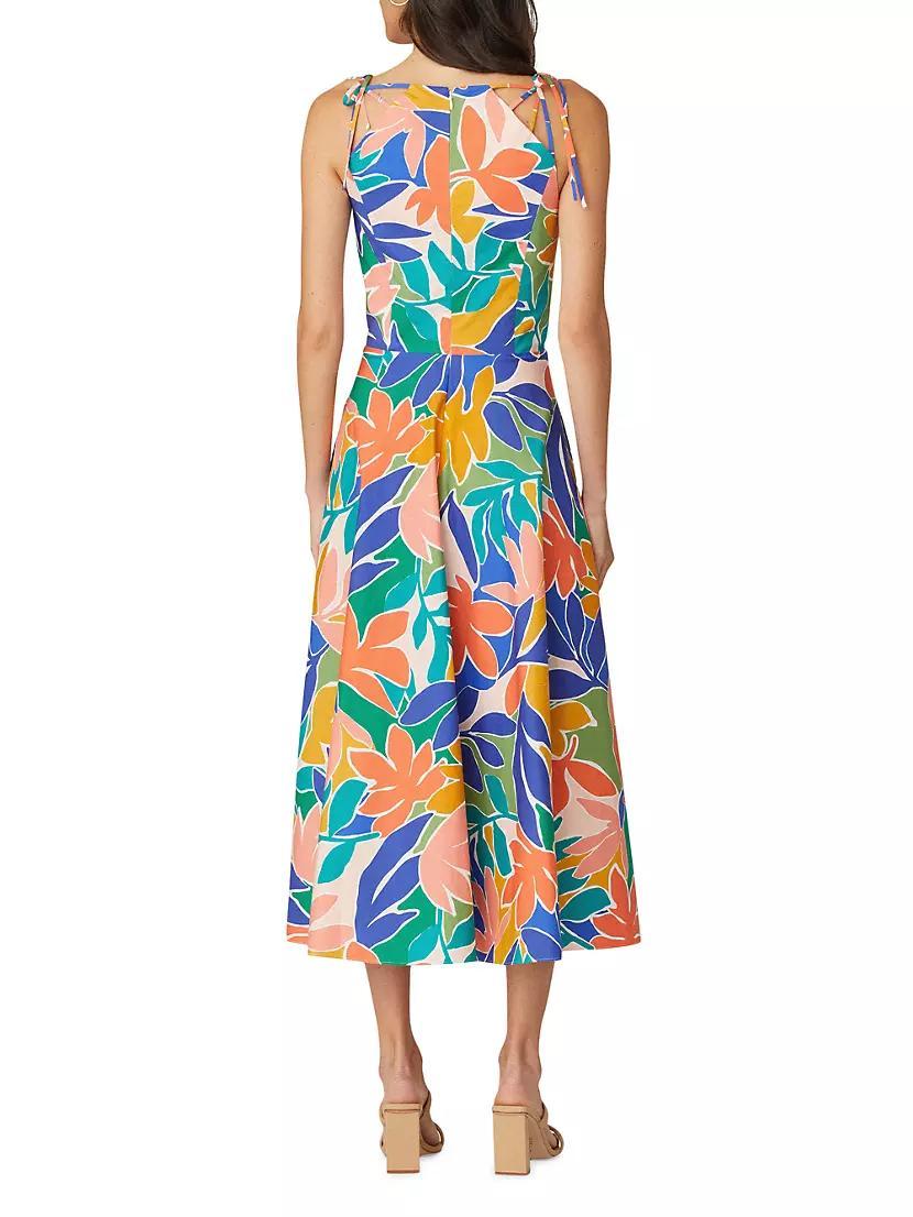 Willow Floral Cotton-Blend Midi-Dress Product Image