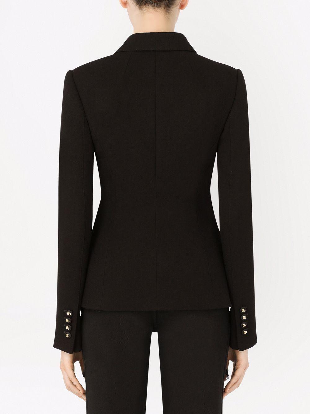 DOLCE & GABBANA Button-front Blazer In Black Product Image