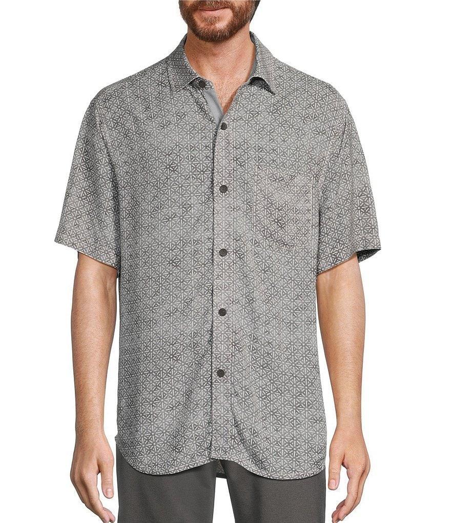 Tommy Bahama Veracruz Cay Rio Geo Short Sleeve Woven Shirt Product Image