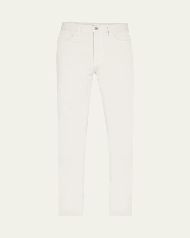 Mens 5-Pocket Stretch Cotton Button-Front Trousers Product Image