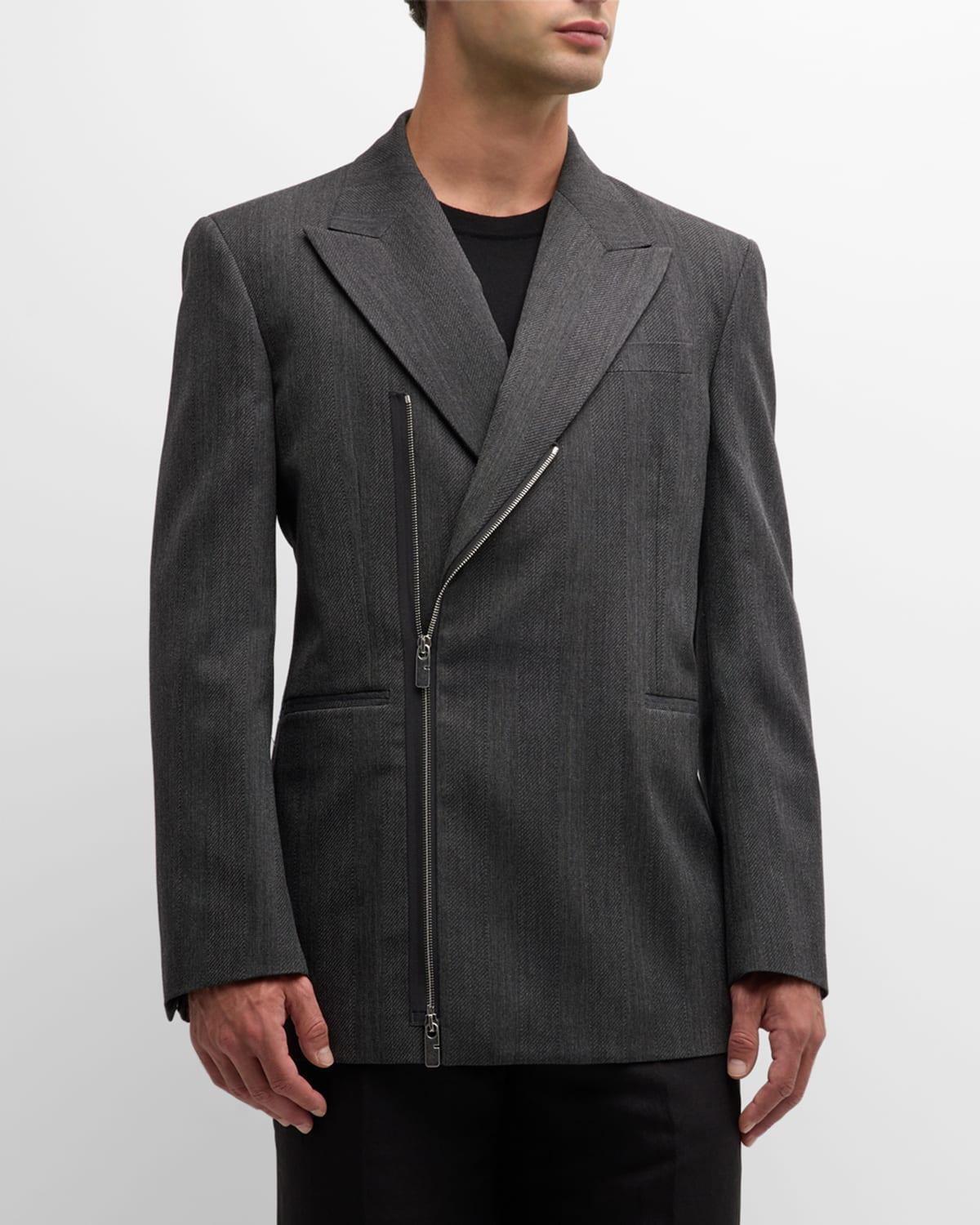 Mens Tailored Zip Sport Coat Product Image