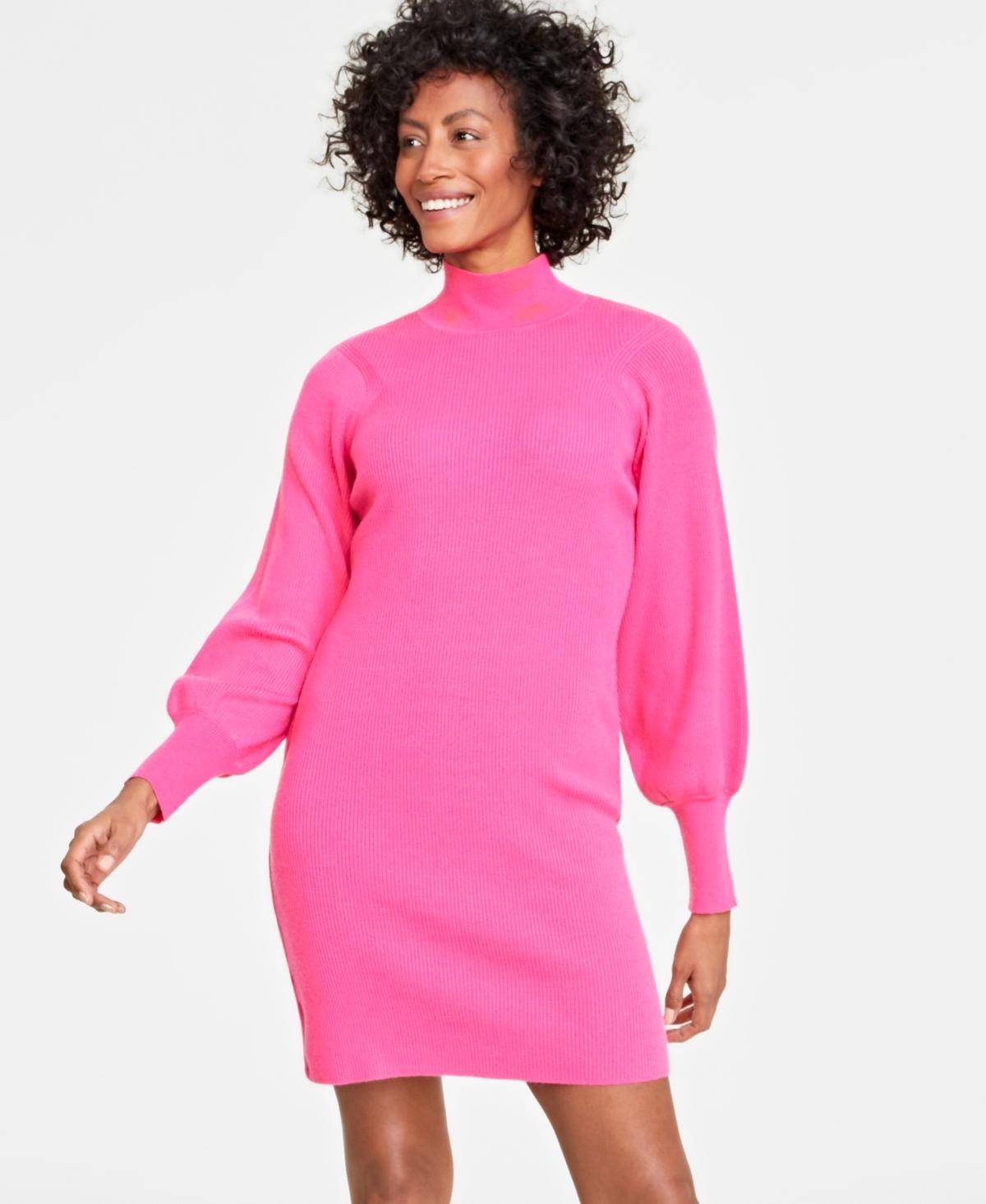 On 34th Womens Turtleneck Mini Sweater Dress, Created for Macys Product Image