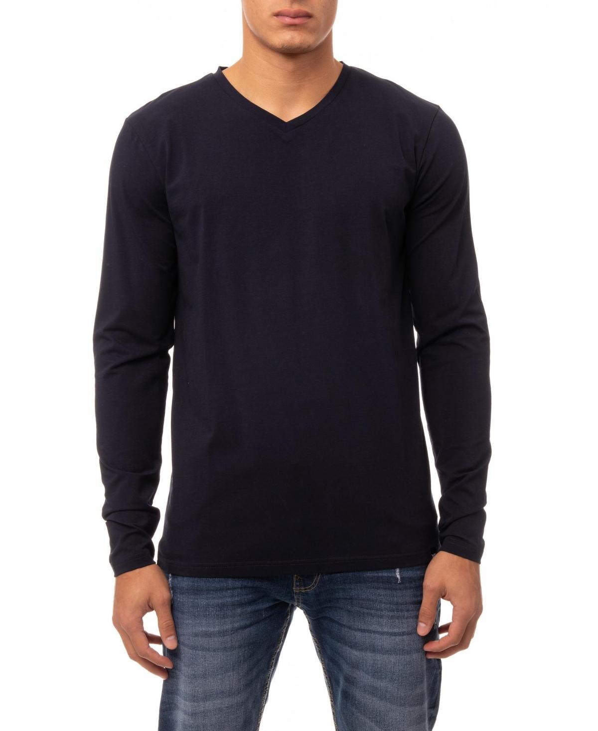 X-Ray Mens Soft Stretch V-Neck Long Sleeve T-shirt Product Image