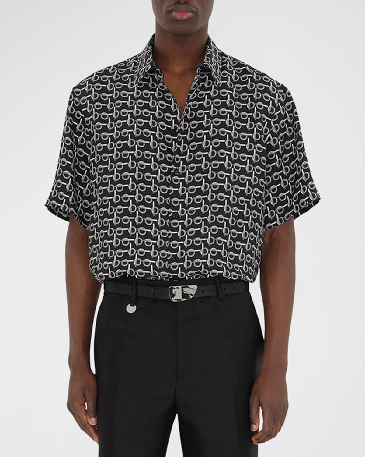 Mens B Closure Mulberry Silk Sport Shirt Product Image