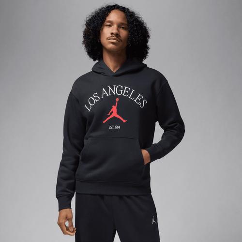 Jordan Mens Jordan LA City HBR Pullover Hoodie - Mens Black Product Image