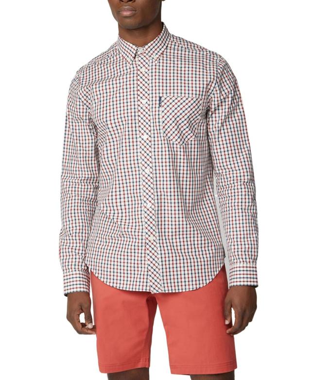 Ben Sherman Check Cotton Button-Down Shirt Product Image