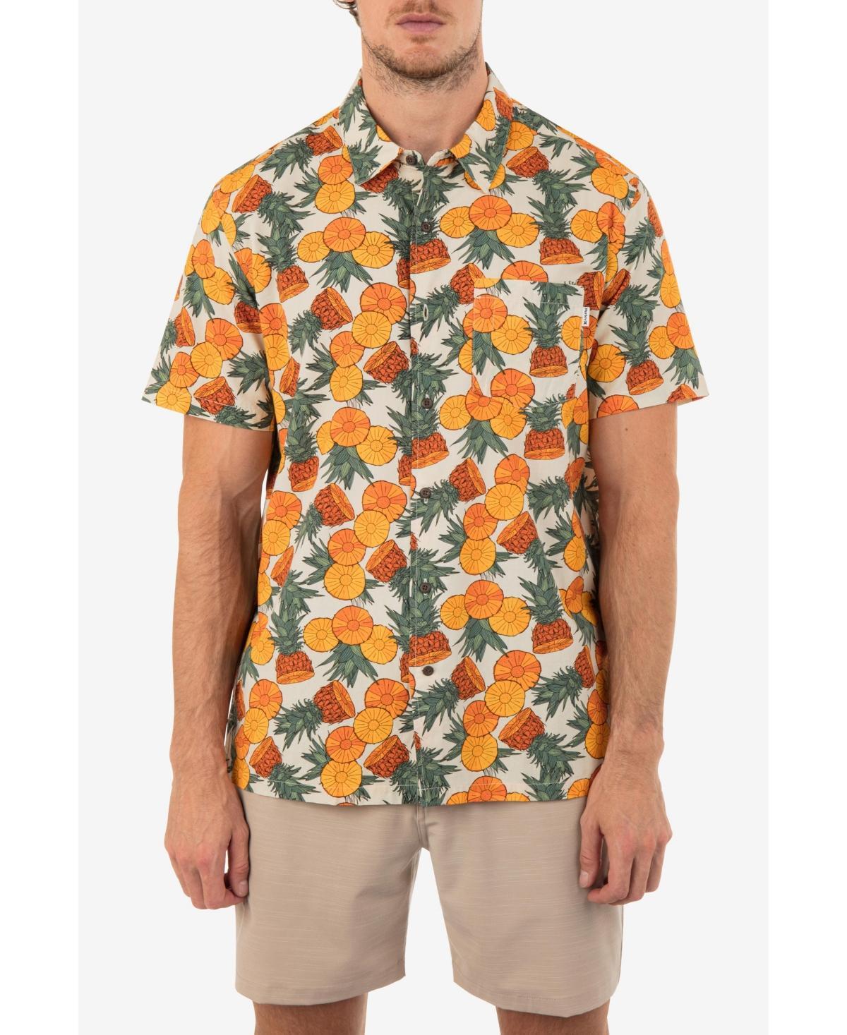 Hurley Mens Rincon Print Short Sleeve Button-Up Shirt Product Image