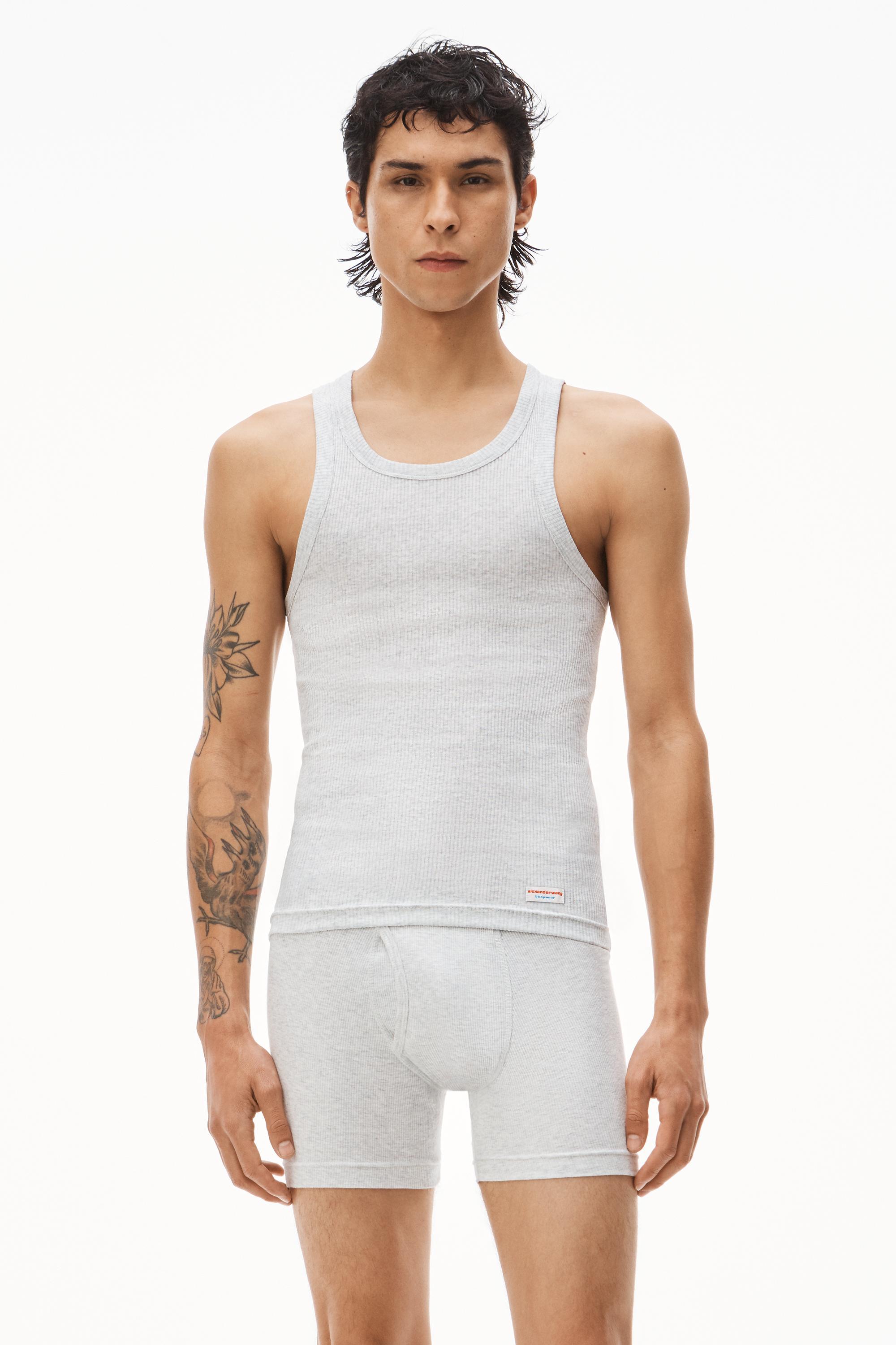 Men's Tank In Ribbed Cotton Jersey Product Image