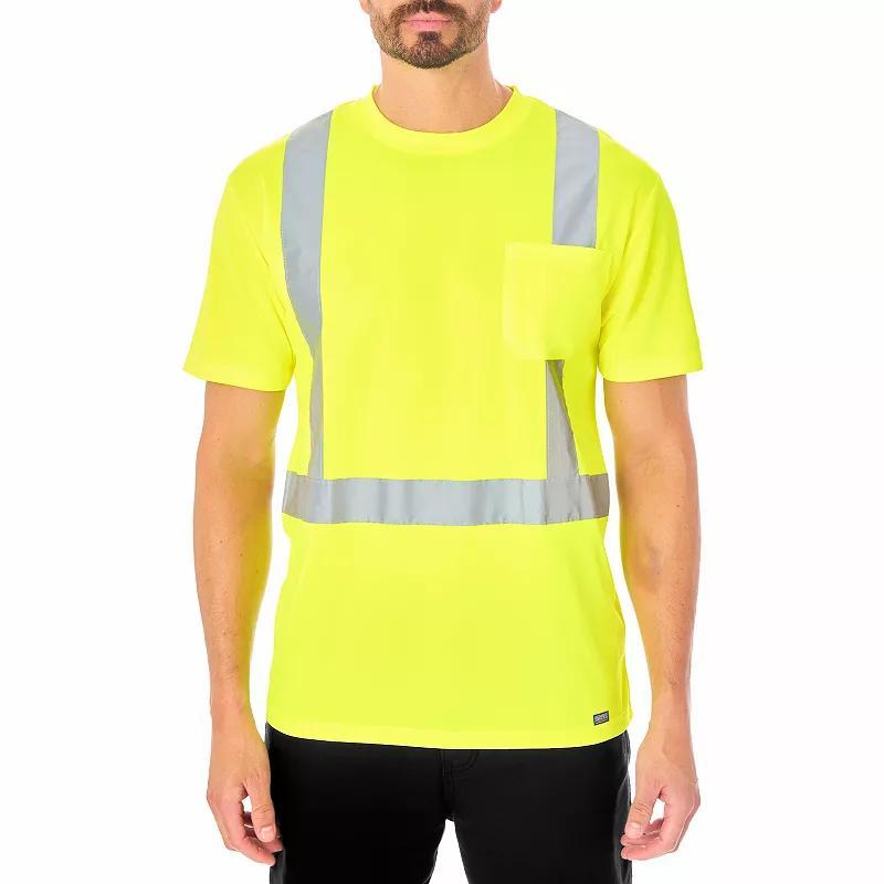 Mens Smiths Workwear Short Sleeve High-Visibility Reflective Safety Tee Product Image