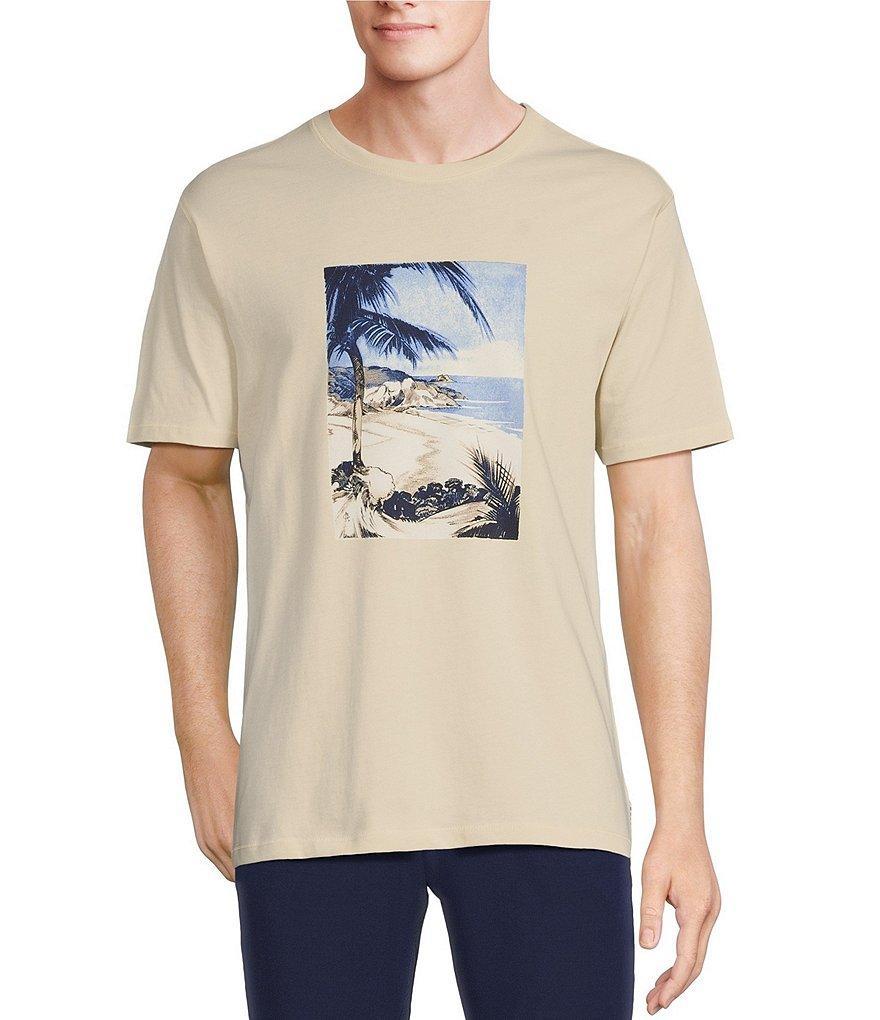 Rowm Blue Sirena Short Sleeve Scenic Graphic T-Shirt Product Image