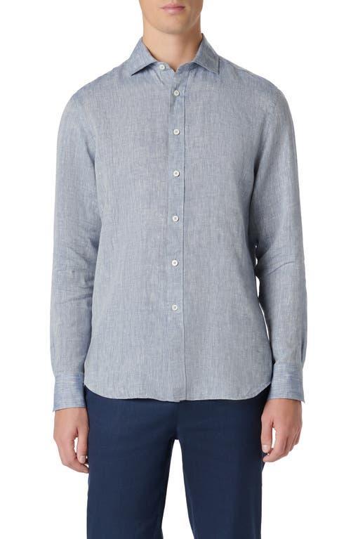 Bugatchi Axel Linen Button-Up Shirt Product Image