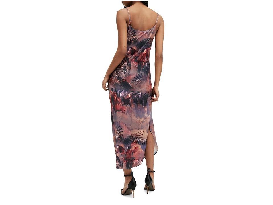 AllSaints Hadley Print Cowl Neck Slipdress Product Image