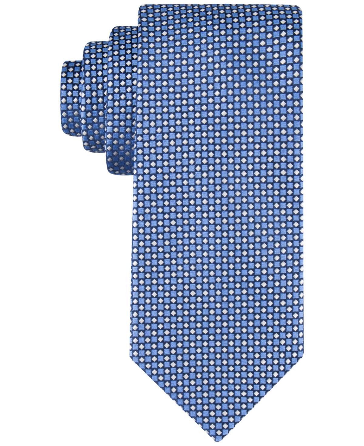 Tommy Hilfiger Mens Micro-Square Neat Tie - Ecru Product Image