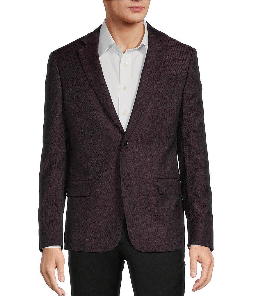 Armani Exchange Modern Fit Textured Solid Sport Coat Product Image