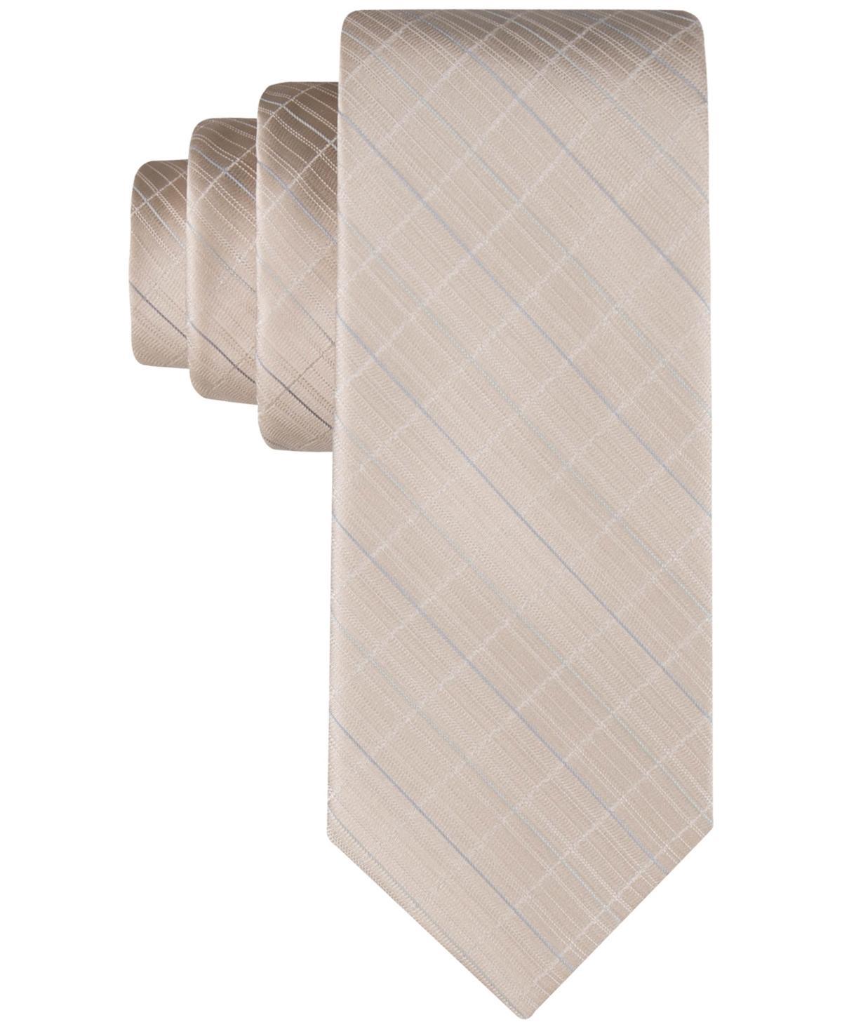 Calvin Klein Mens Etched Windowpane Tie Product Image