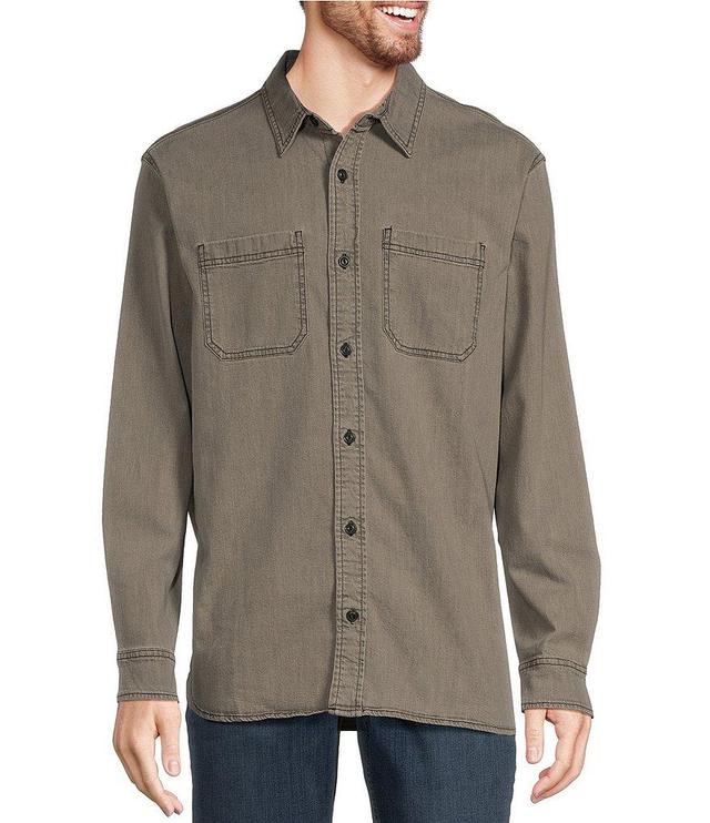 L.L.Bean Beanflex Performance Stretch Denim Long Sleeve Woven Shirt Product Image