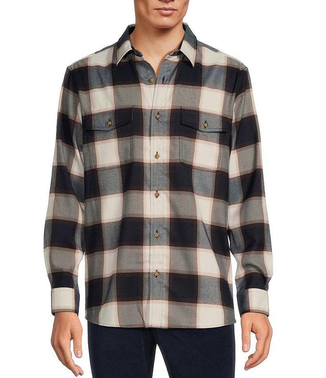 Rowm Long Sleeve Jaspe Large Buffalo Plaid Button Down Shirt Product Image