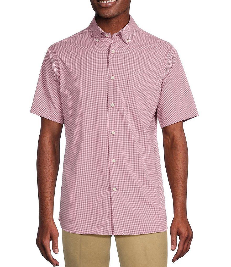 Daniel Cremieux Signature Label Performance Stretch Check Short Sleeve Woven Shirt Product Image