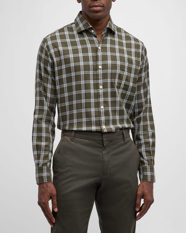 Mens Vernon Flannelite Check Sport Shirt Product Image