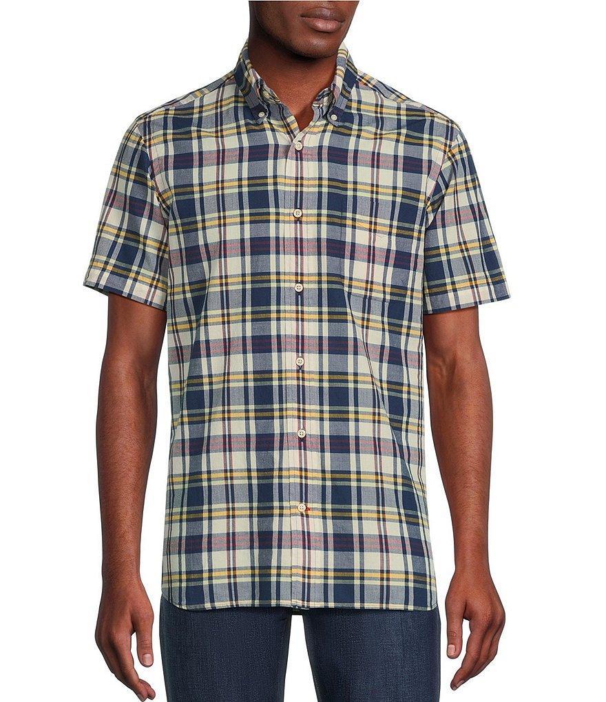 Cremieux Blue Label Plaid Madras Short Sleeve Woven Shirt Product Image