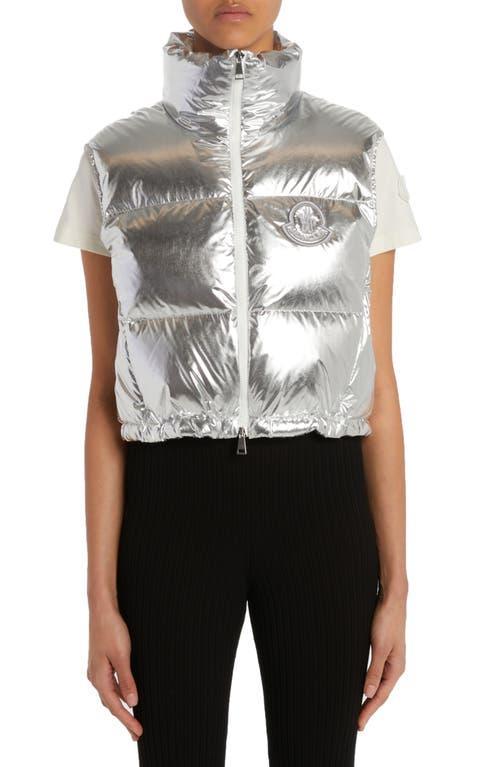 Moncler Blavet Metallic Crop Down Vest Product Image