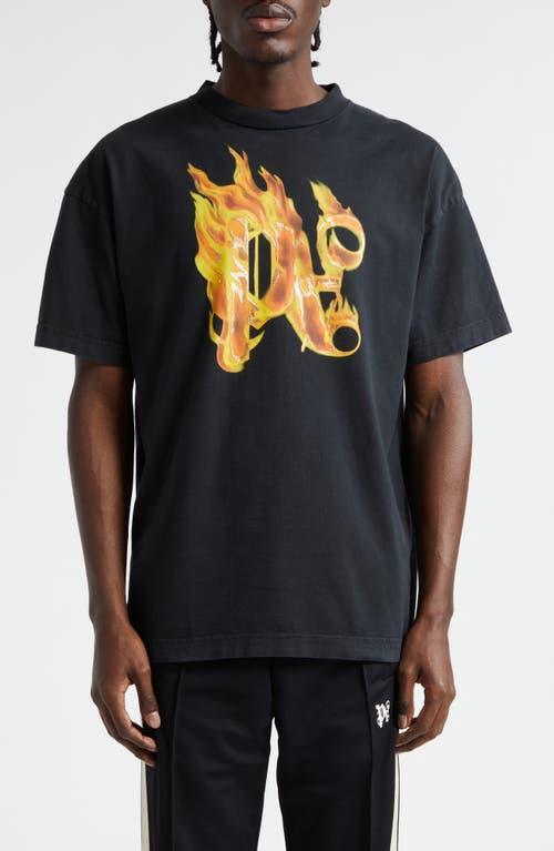 Mens Burning Monogram T-Shirt Product Image