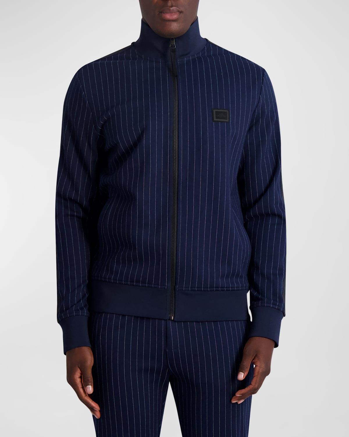 Mens Pinstripe Track Jacket product image