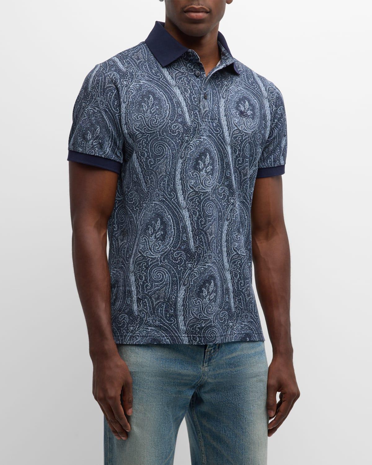 Men's Paisley Polo Shirt Product Image