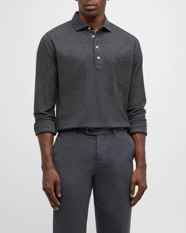 Men's Ramble Cotton-Cashmere Polo Shirt Product Image