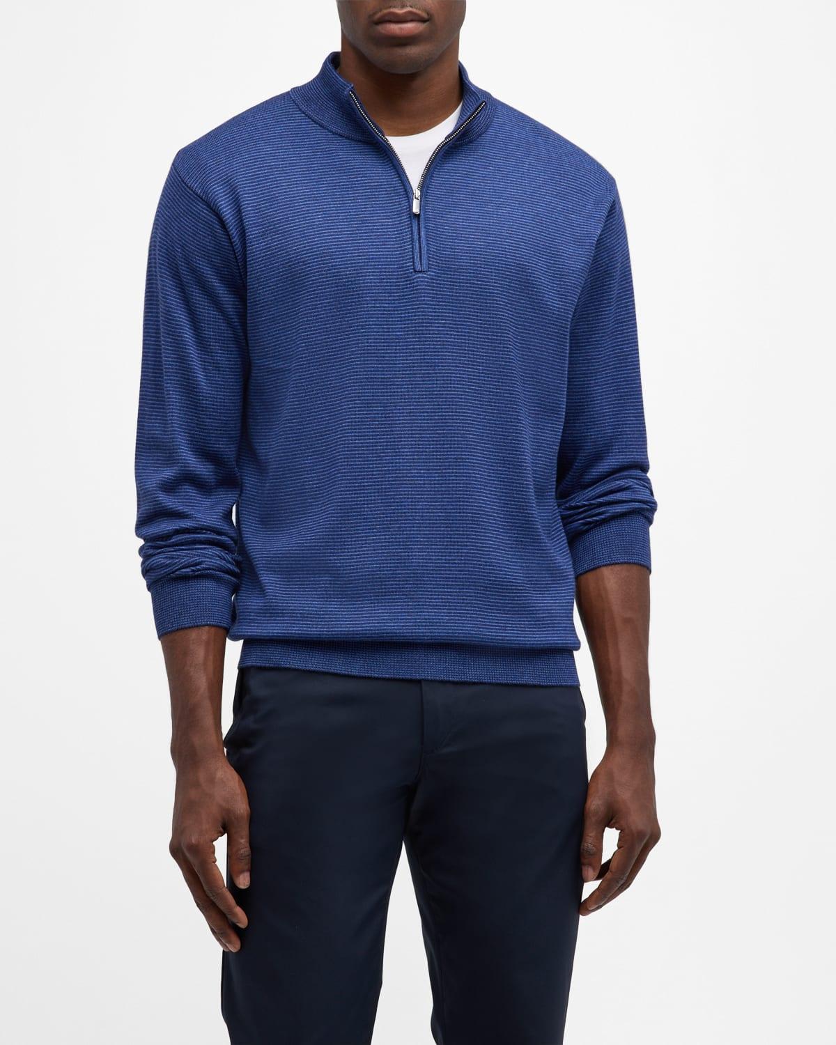 Men's Canton Stripe Quarter-Zip Sweater Product Image