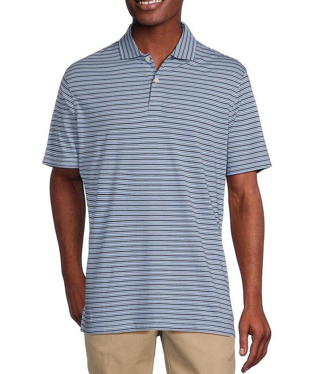 Cremieux Blue Label Multi-Stripe Classic Fit Jersey Short Sleeve Polo Shirt Product Image