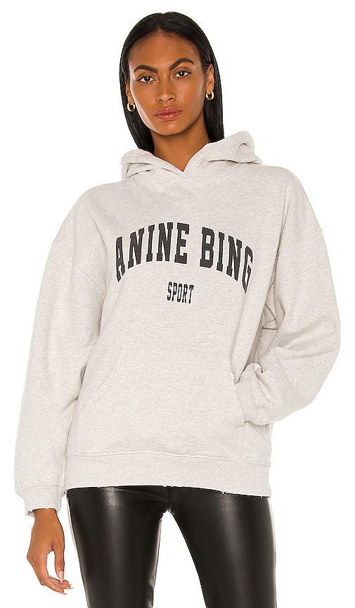 ANINE BING Sport Harvey Sweatshirt in Grey. Size M, S, XS. Product Image