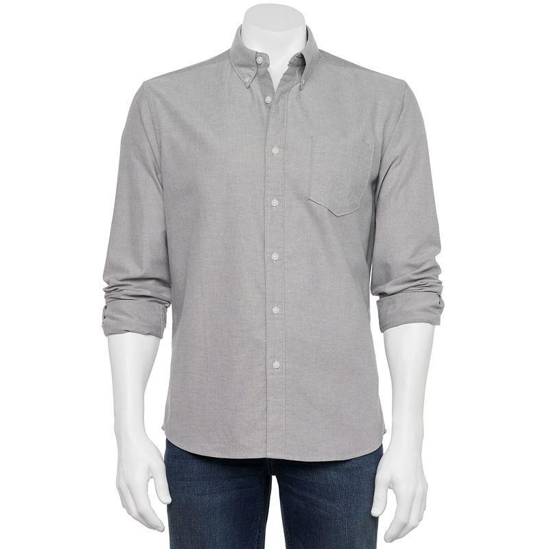 Mens Sonoma Goods For Life Slim Perfect-Length Button-Down Shirt Product Image