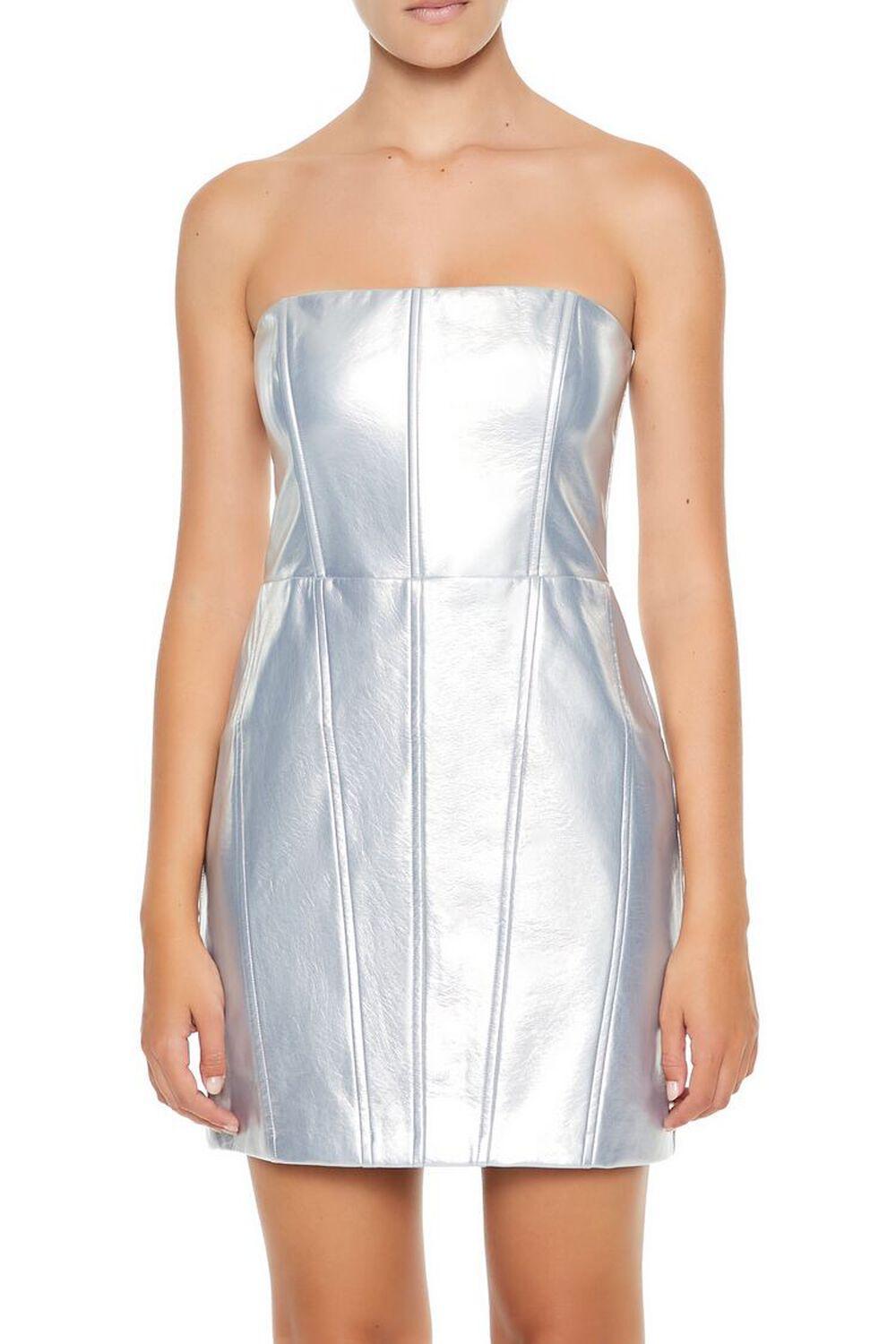 Metallic Mini Tube Dress | Forever 21 Product Image